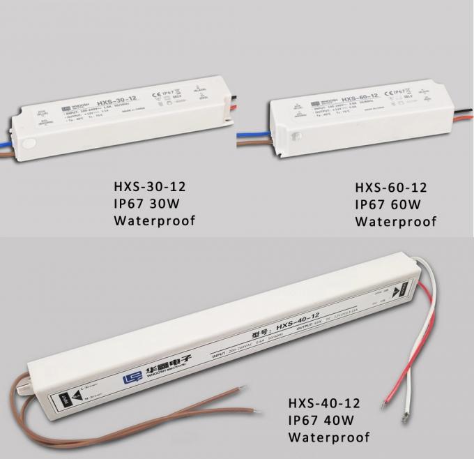 플라스틱 하우징 LED는 전원 공급기 IP67 1.25A 30W 24V LED 운전자를 레인프로어브 0