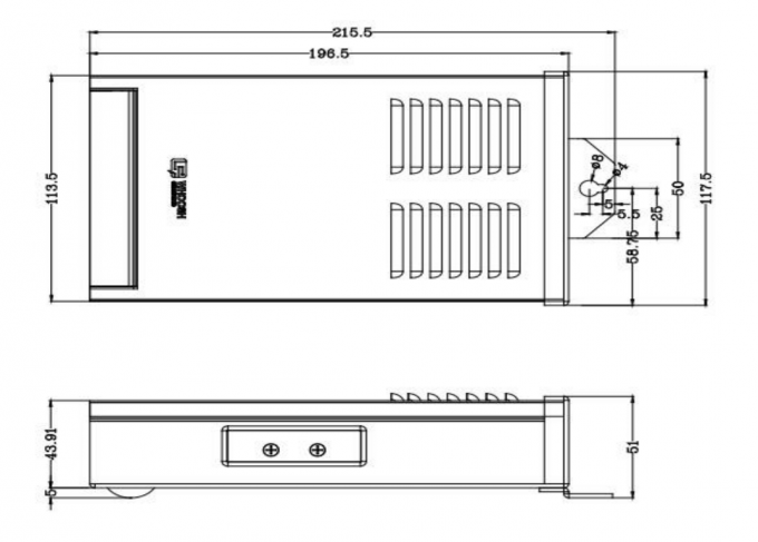 내부 방수 주도하는 전원 공급기 400W 24 볼트 옥외변압기 180-264VAC 2