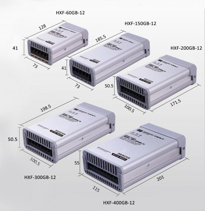 led 라이트닝을 위한 180-264Vac 방수 주도하는 전원 공급기 5Amp 12V 60W SMPS 3